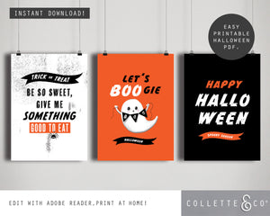 Halloween Party Printable Posters