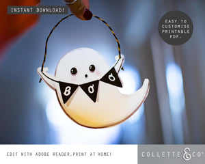 Halloween Printable Ghost Invitation