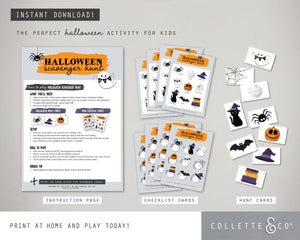 Halloween Printable Scavenger Hunt