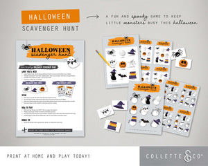 Halloween Printable Scavenger Hunt