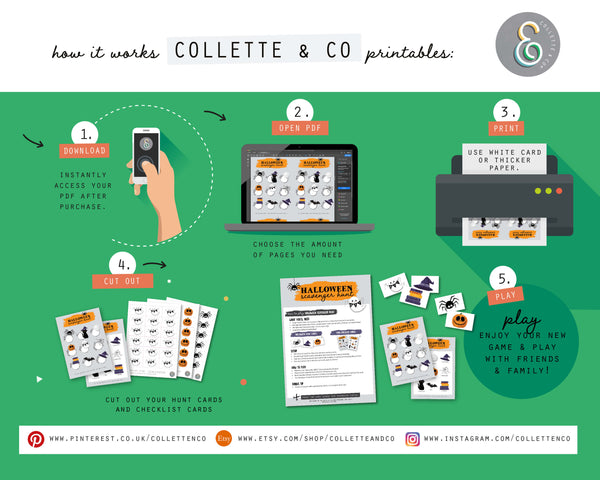 Halloween Printable Scavenger Hunt