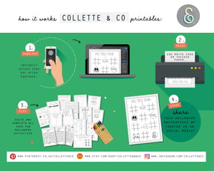 Halloween Printable Activity Sheet Bundle