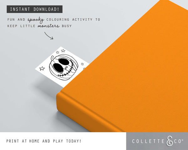 Halloween Printable Colouring Bookmarks