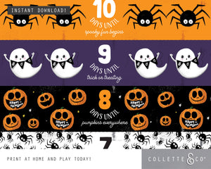 Halloween Countdown Printable Paper Chains