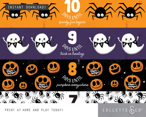 Halloween Countdown Printable Paper Chains