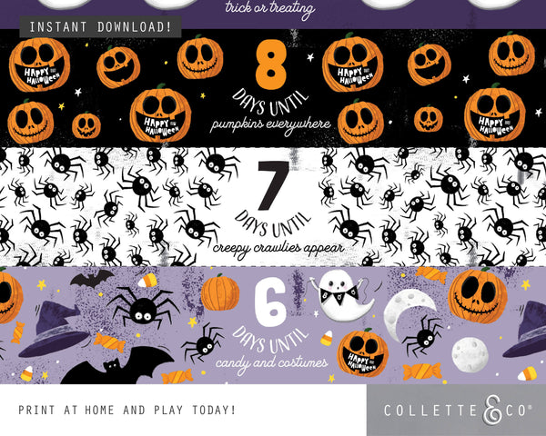 Halloween Countdown Printable Paper Chains