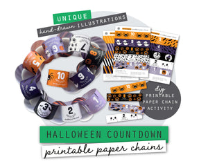 Halloween Countdown Printable Paper Chains