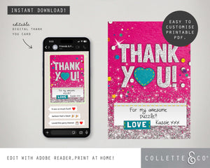 Trolls Party Digital Thank You Card