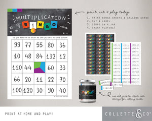 Multiplication Printable Bingo