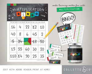 Multiplication Printable Bingo