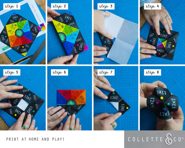Division Printable Origami Fortune Teller