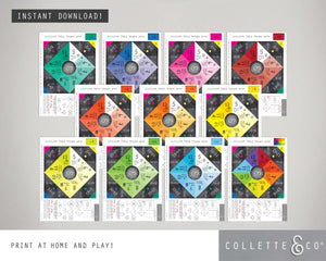 Division Printable Origami Fortune Teller