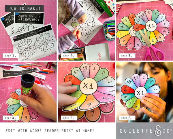 Multiplication & Division Printable Flowers BUNDLE
