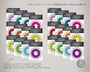 Multiplication & Division Printable Flowers BUNDLE