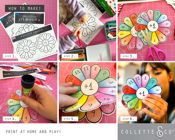 Division Printable Flowers