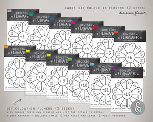 Division Printable Flowers