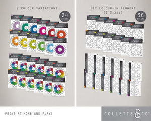 Division Printable Flowers