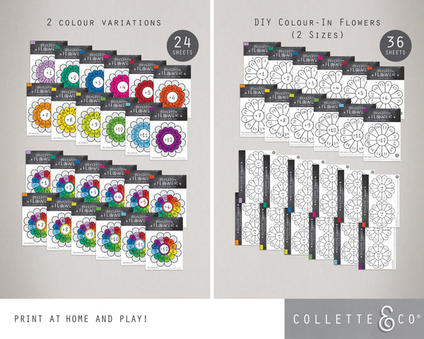 Division Printable Flowers