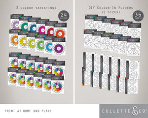 Multiplication Printable Flowers