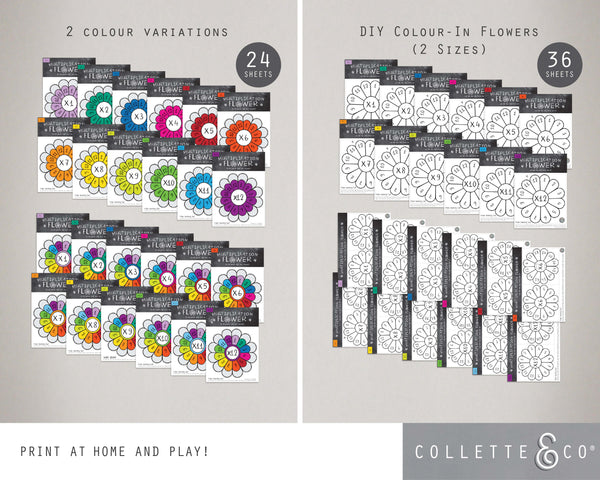 Multiplication Printable Flowers