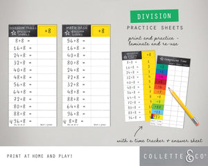 Division Printable Practice Sheets