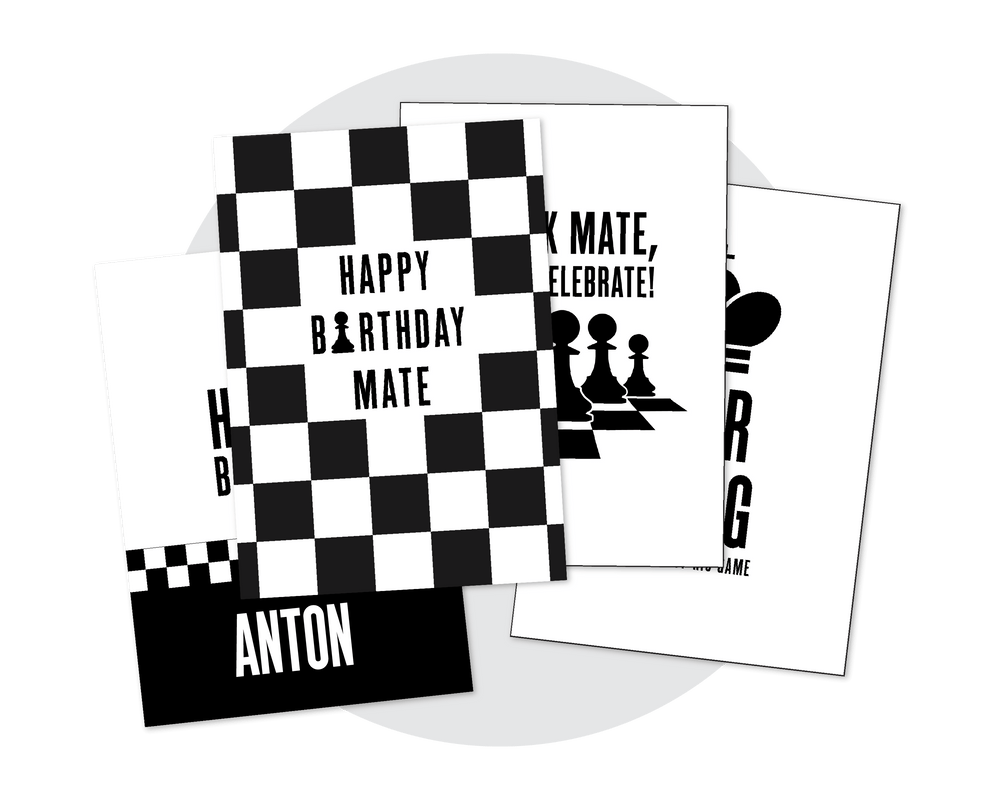Chess Party Printable Posters