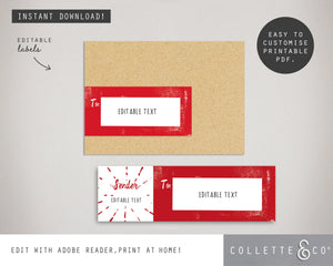 Christmas Address Label