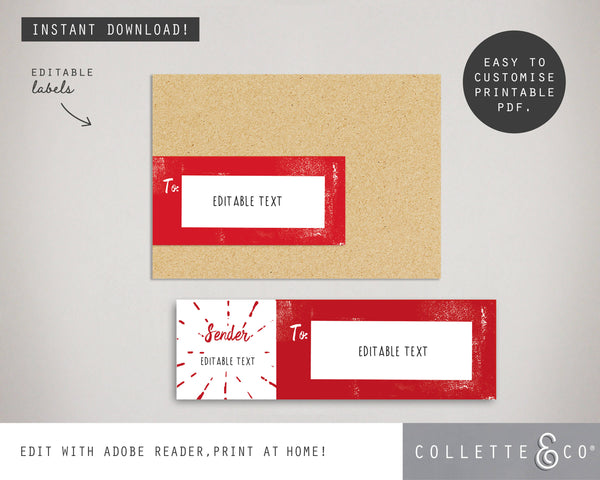 Christmas Address Label