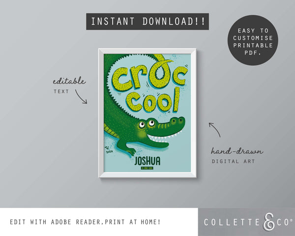 Croc Cool Wall Art