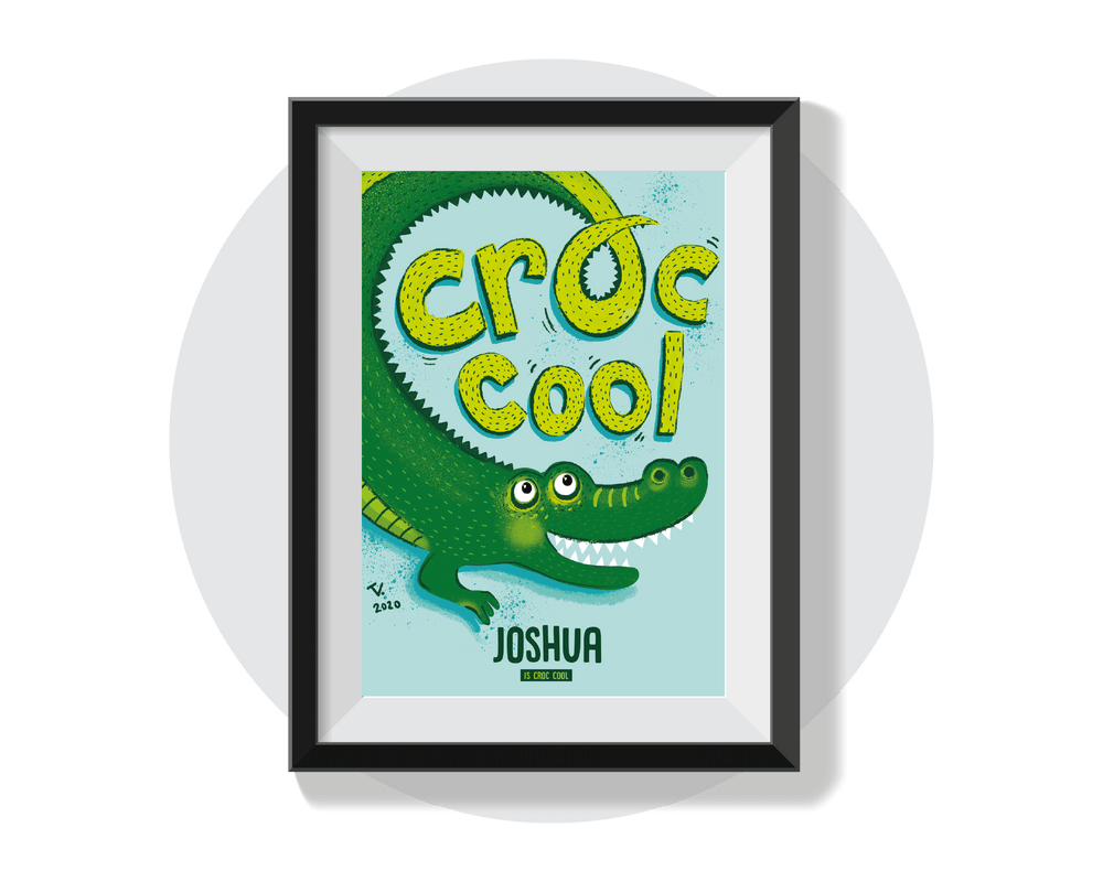 Croc Cool Wall Art