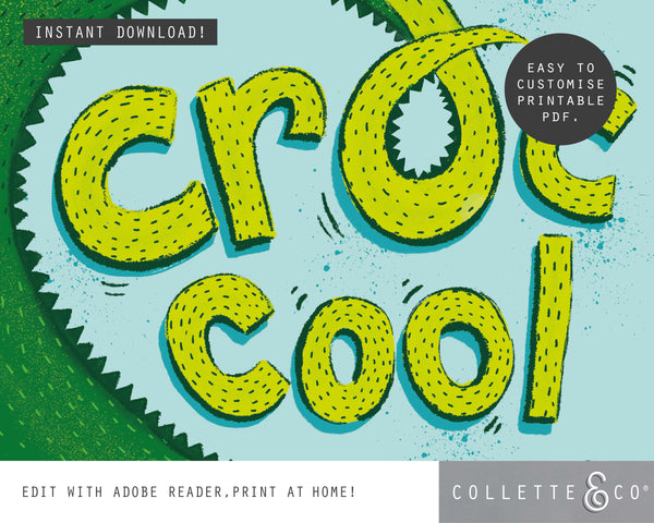 Croc Cool Wall Art 04