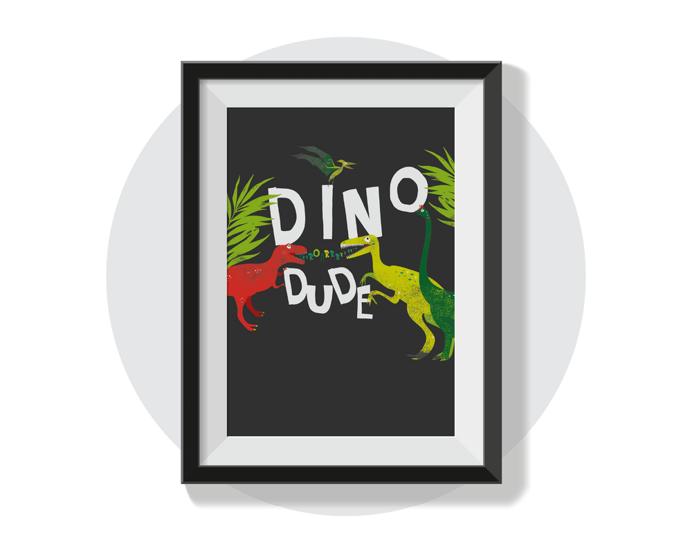 Dino Dude Wall Art