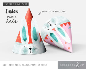 Easter Bunny Printable Party Hat 