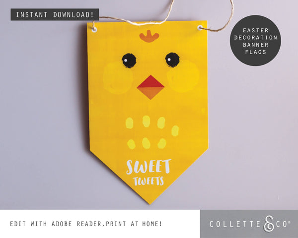 Easter Decor Banner Flag 03