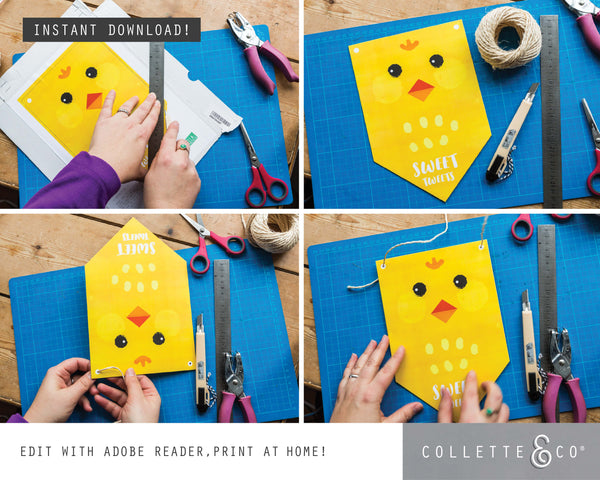 Easter Decor Banner Flag 07