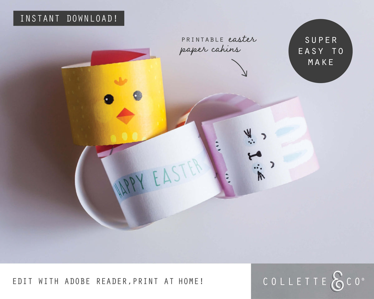 Paper Chain Patterns Easter Easter Printable Paper Chains