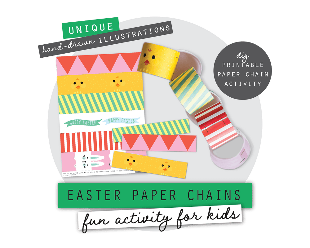 Paper Chain Patterns Easter Easter printables