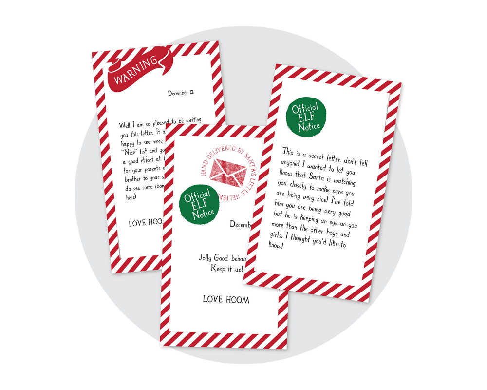 Elf on the Shelf Letter Notes