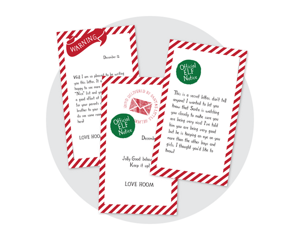 Elf on the Shelf Letter Notes