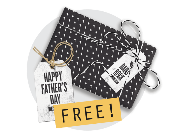 Father's Day Printable Gift Tag  & Wrapping Paper