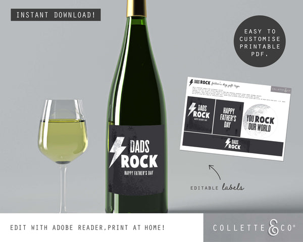 Father's Day Printable Labels