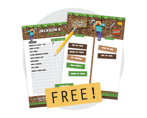 Free Minecraft Chore Chart