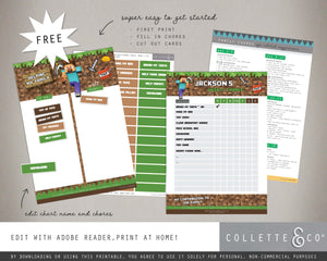 Free Minecraft Chore Chart 04