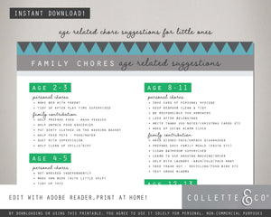 Free Minecraft Chore Chart 07
