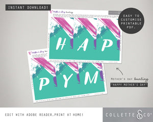 Mother's Day Printable Bunting 02