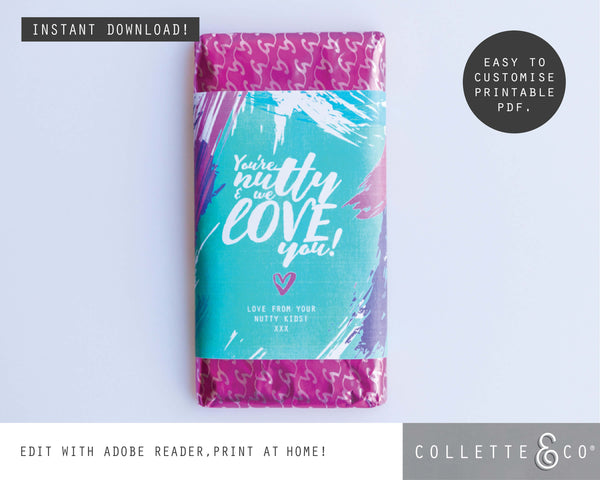 Mother's Day Printable Chocolate Wrappers