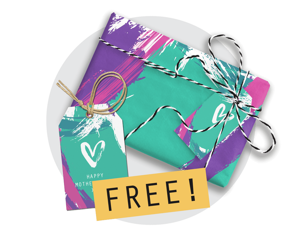 Mother's Day Printable Gift Tag  & Wrapping Paper
