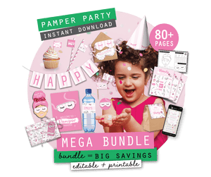 Pamper Party Pack Printables
