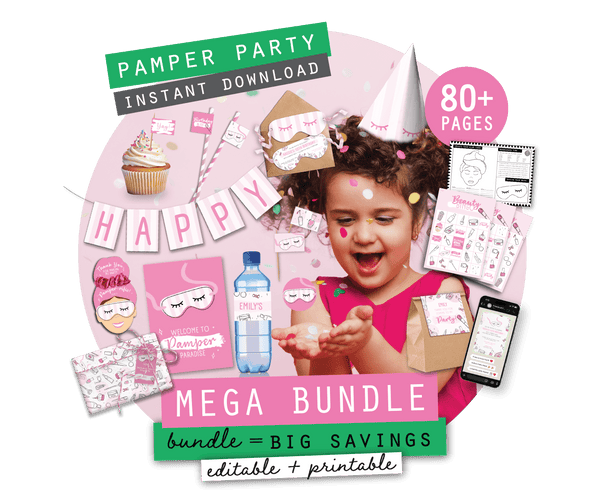 Pamper Party Pack Printables