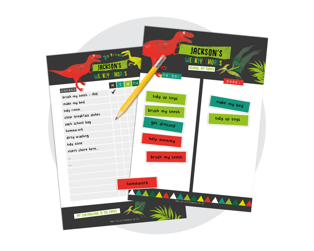 Dinosaur Printable Chore Charts